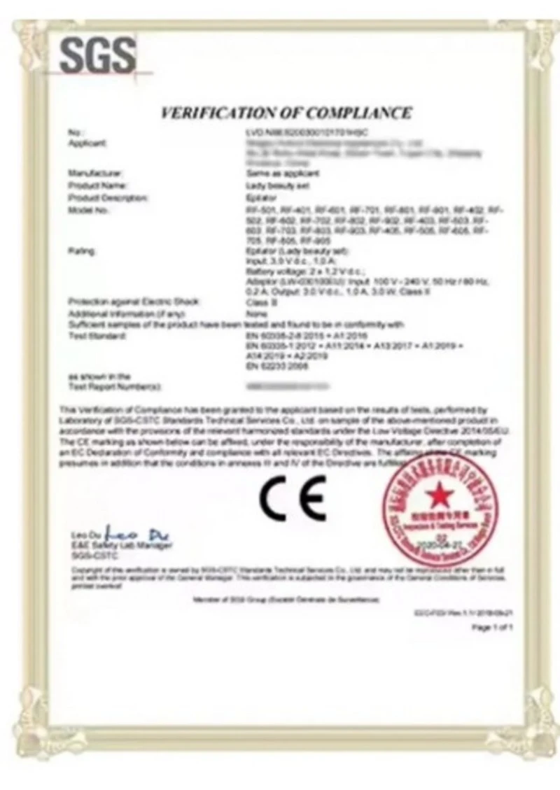 SGS Verification